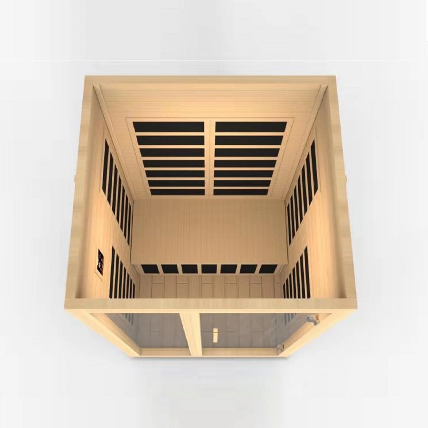 GoldenDesigns DYN-6209-01 Santiago 2 Person Low EMF FAR Infrared Sauna (New)