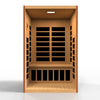 GoldenDesigns DYN-6209-02 Elite Dynamic Santiago Elite 2-person Ultra Low EMF FAR Infrared Sauna (New)