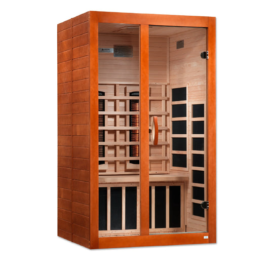 GoldenDesigns DYN-6209-03 FS Dynamic Santiago 2-Person Full Spectrum Near Zero EMF FAR Infrared Sauna (New)