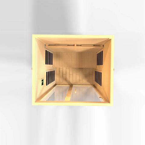 GoldenDesigns DYN-6209-03 FS Dynamic Santiago 2-Person Full Spectrum Near Zero EMF FAR Infrared Sauna (New)