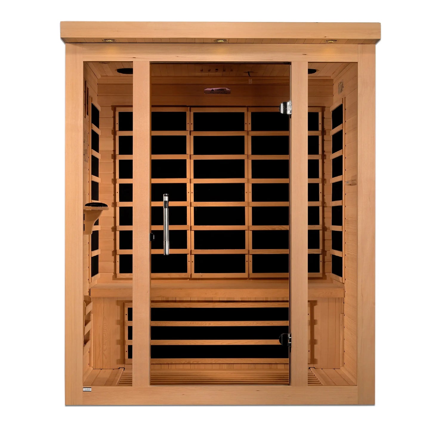 GoldenDesigns DYN-6315-02 Elite Vila 3 Person Ultra Low EMF Far Infrared Sauna (New) Image 2