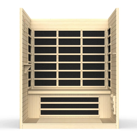 GoldenDesigns DYN-6315-02 Elite Vila 3 Person Ultra Low EMF Far Infrared Sauna (New) Image 4