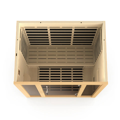 GoldenDesigns DYN-6315-02 Elite Vila 3 Person Ultra Low EMF Far Infrared Sauna (New) Image 6