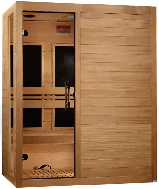 GoldenDesigns DYN-6315-05 Elite Dynamic "Toscana" 3 Person Ultra Low EMF FAR IR Sauna (New)