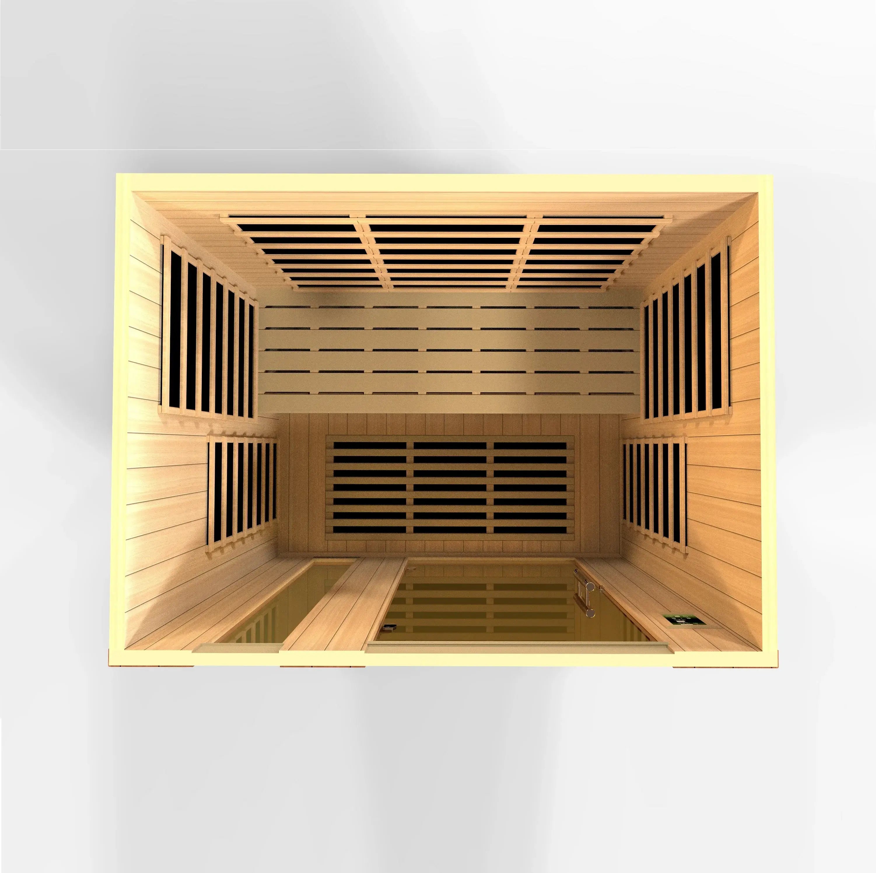 GoldenDesigns DYN-6336-02 Elite Dynamic Lugano 3-person Ultra Low EMF FAR Infrared Sauna (New) Image 5