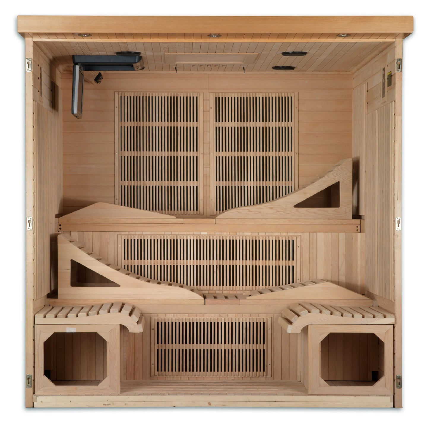 GoldenDesigns DYN-6996-01 Elite Dynamic Monaco 6-person Ultra Low EMF FAR Infrared Sauna (New)