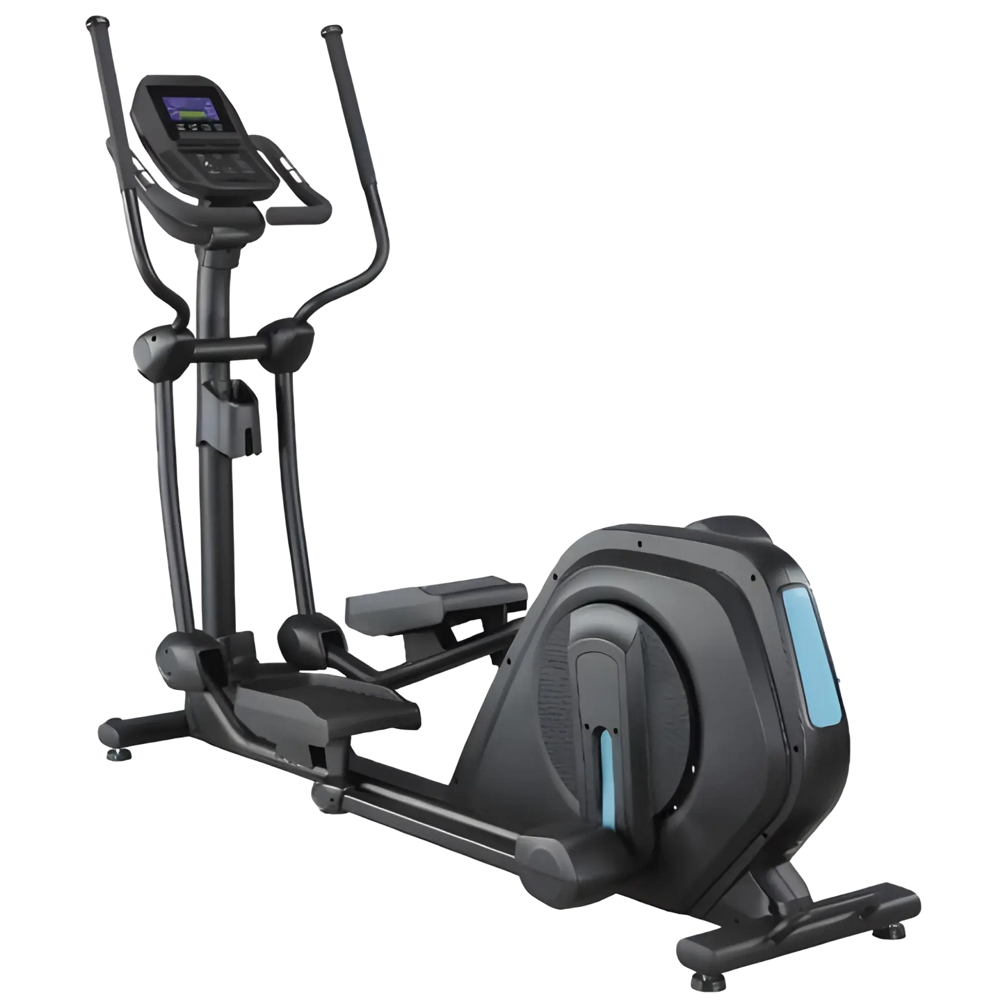 French Fitness E310 Elliptical Trainer w/LED Console, Cordless (New) - Angled view2
