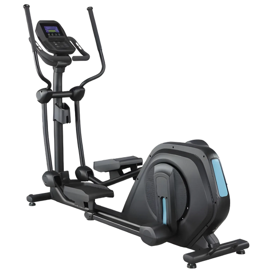 French Fitness E310 Elliptical Trainer w/LED Console, Cordless (New) - Angled view2