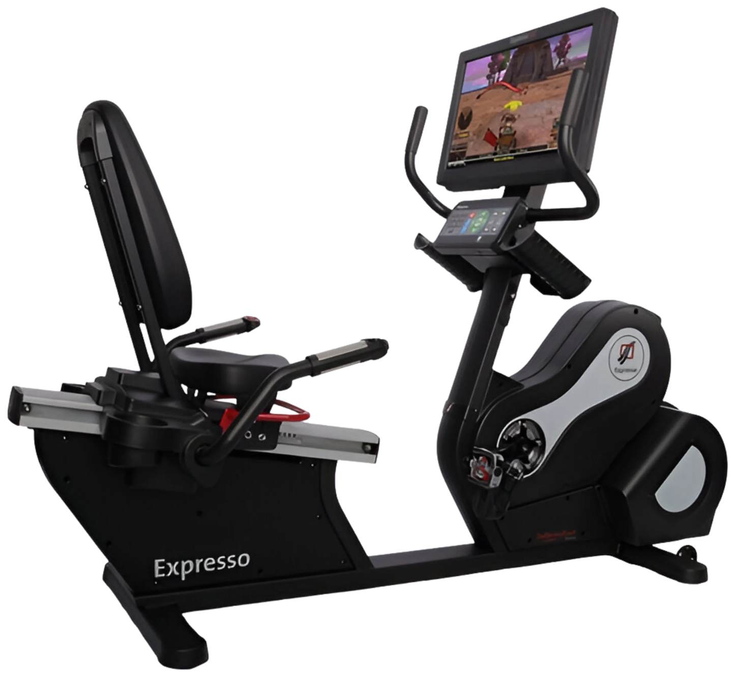 Expresso Fitness HD Recumbent Bike HDR (Remanufactured) - Angled View
