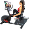 Expresso GO Recumbent Bike (Remanufactured) - Side View with User