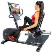 Expresso GO Recumbent Bike - Side Training View