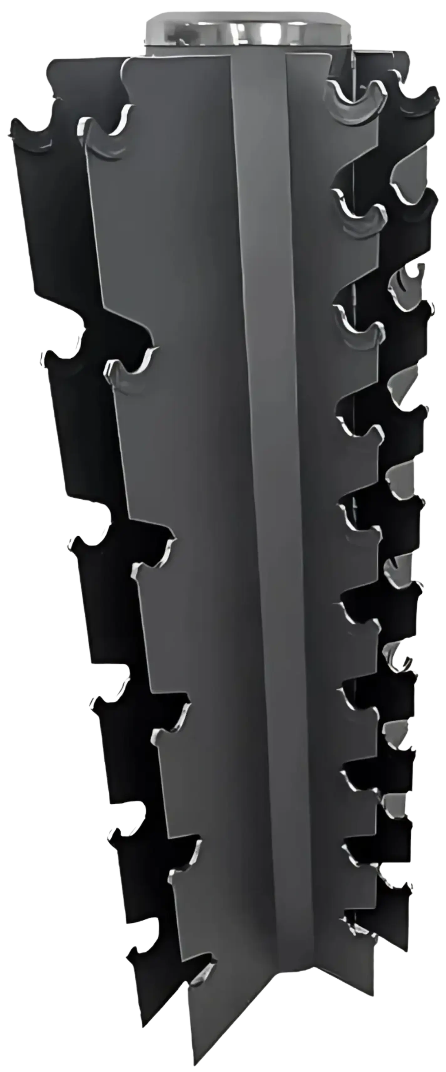 French Fitness 4-Sided Vertical Dumbbell Rack, 16 Pairs