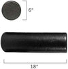 French Fitness 18" Black Foam Roller (New)