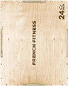 French Fitness - 20-24-30 3-In-1 Wooden Plyo Box (New) - Side View