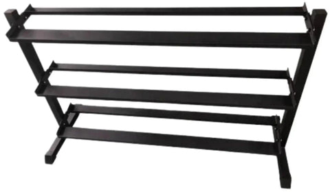 French Fitness - 3 Tier Hex Dumbbell Rack 3THDR (New) - Back Side View