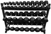 French Fitness - 3 Tier Hex Dumbbell Rack 3THDR (New) - Front View