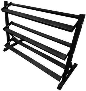 French Fitness - 3 Tier Hex Dumbbell Rack 3THDR (New) - Angled View