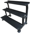 French Fitness - 3 Tier Kettlebell Rack (New) - Angled View