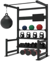 French Fitness 4 Tier Storage Squat Rack Pull Up (New)