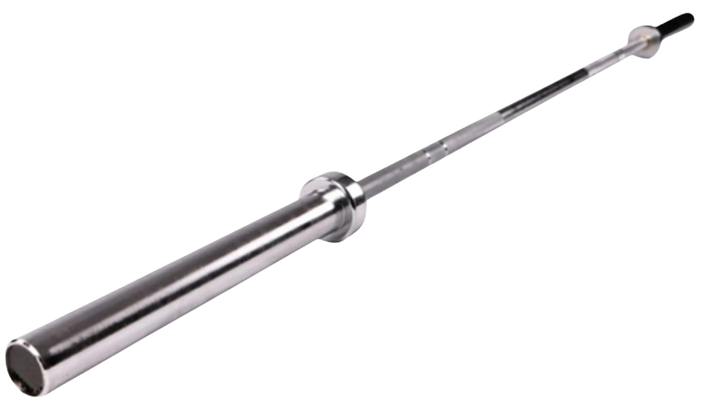 French Fitness 6' (72") 33 Lb Women's Olympic Power Bar -1000 Lb (New) - Angled View