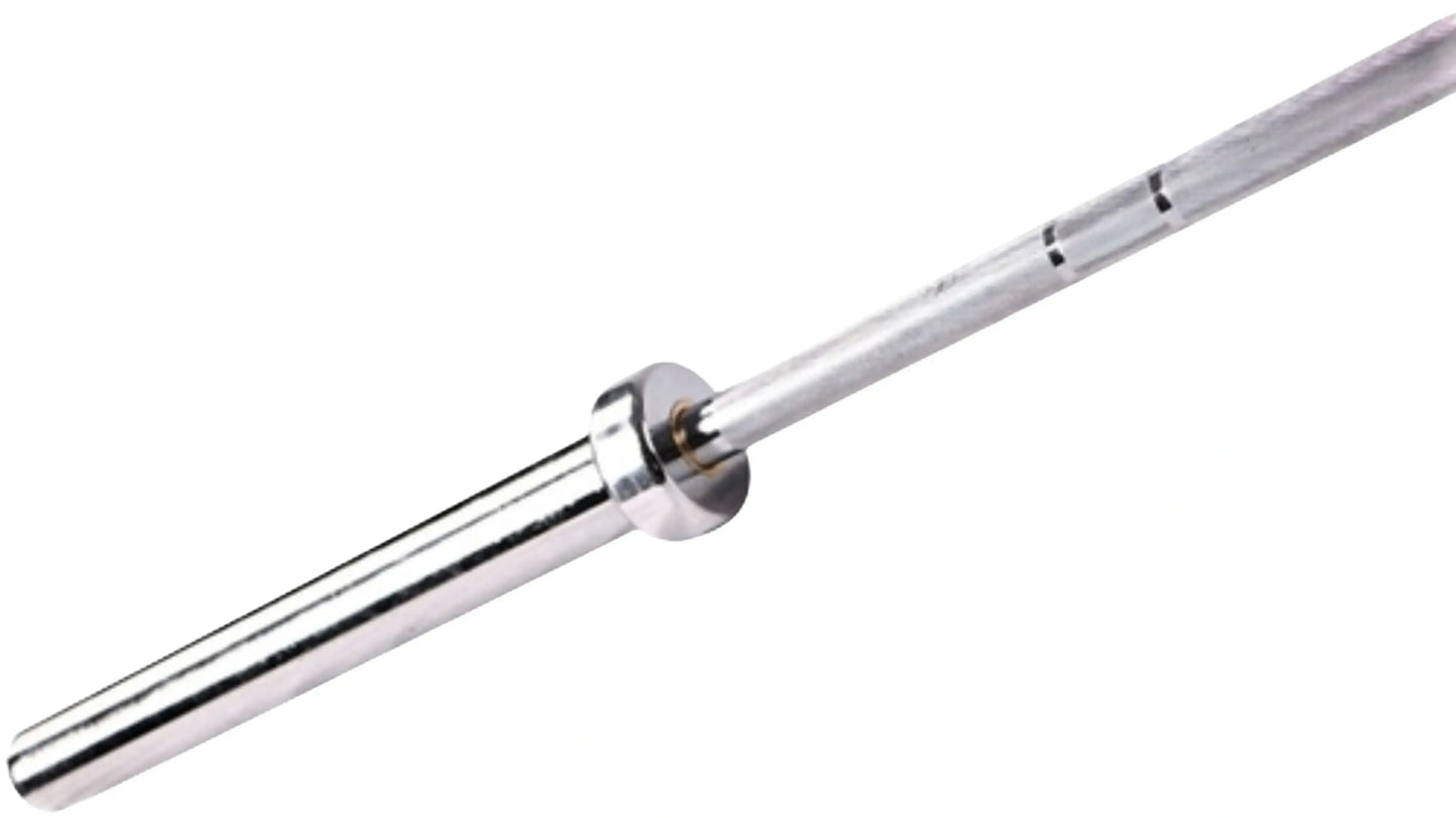 French Fitness 6' (72") 33 Lb Women's Olympic Power Bar -1000 Lb (New) - Close Up View