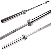 French Fitness 6' (72") 33 Lb Women's Olympic Power Bar -1000 Lb (New) - Side View