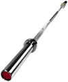 French Fitness 6' Aluminum Olympic Technology Bar - 17 lbs (New) - Angled View