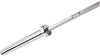 French Fitness 6' Chrome Olympic Bar - 33 Lbs (New) - Close Up View