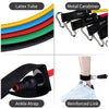 French Fitness Resistance Band Set, 5 Pack (10lb/15lb/20lb/25lb/30lb) (New)