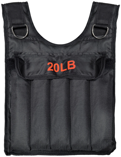 French Fitness Adjustable Weighted Vest, 20 lbs (New)