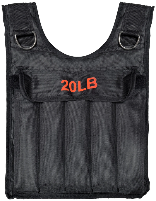 French Fitness Adjustable Weighted Vest, 20 lbs (New)