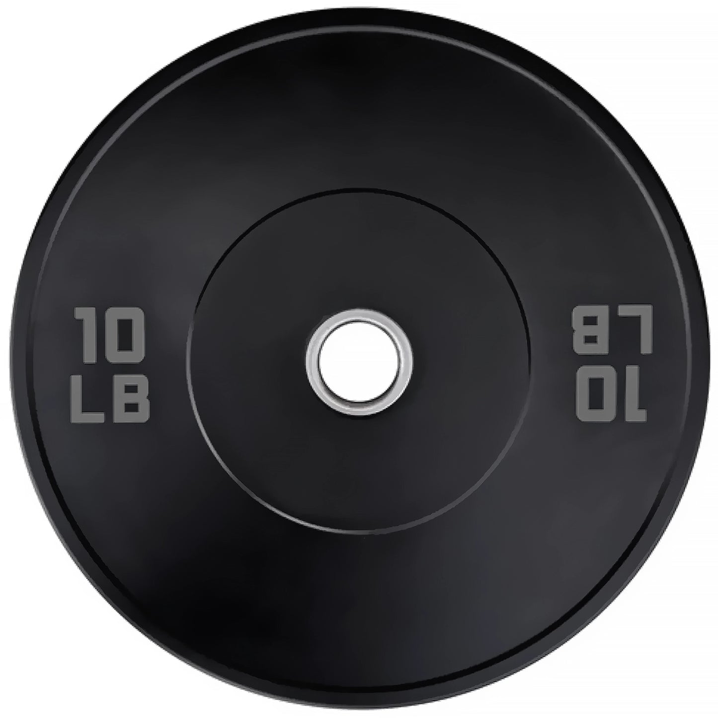 French Fitness Olympic Black Bumper Plate Set 260 lbs - Blank (New)