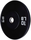 French Fitness Olympic Black Bumper Plate 10 lbs - Blank (New)
