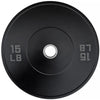French Fitness Olympic Black Bumper Plate Set 370 lbs - Blank (New)