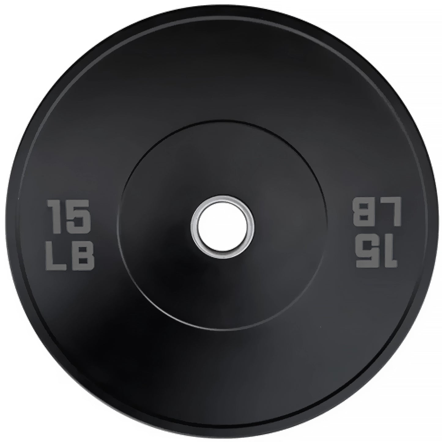 French Fitness Olympic Black Bumper Plate Set 370 lbs - Blank (New)