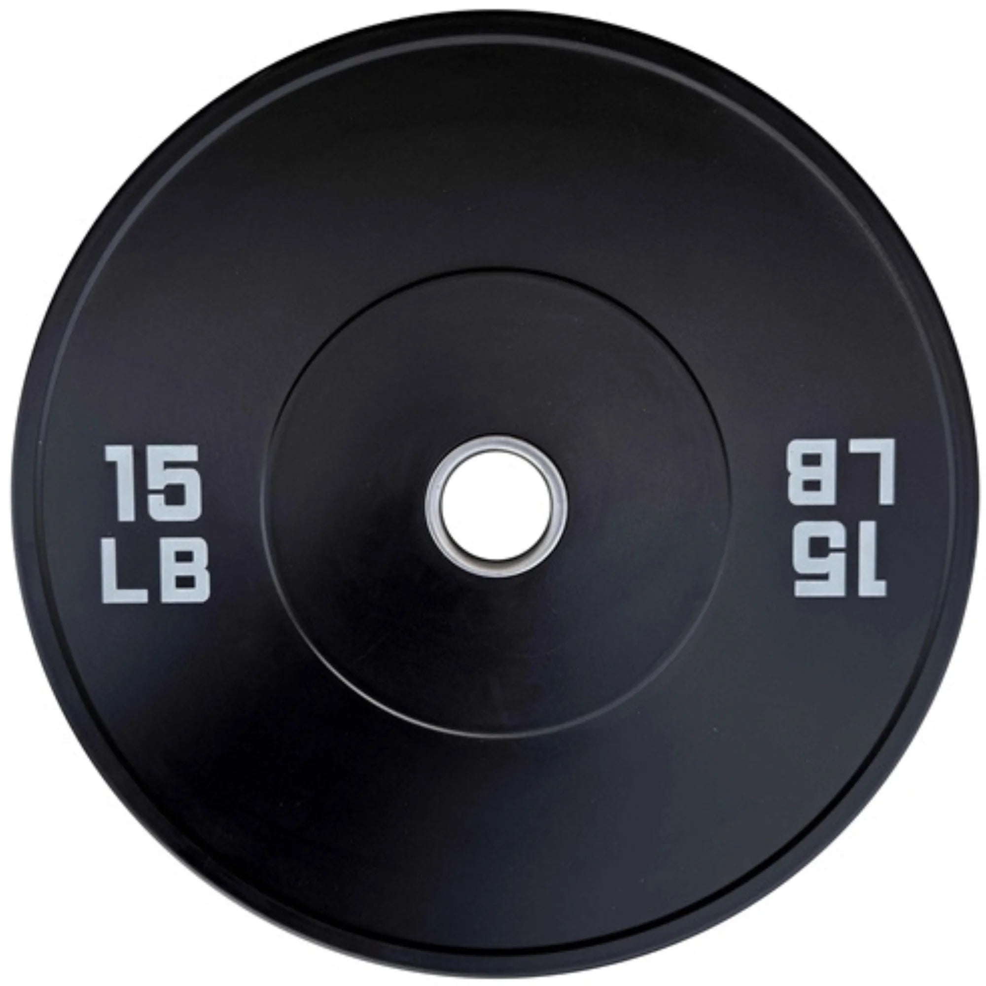 French Fitness Olympic Black Bumper Plate Set 190 lbs - Blank (New)