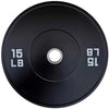 French Fitness Olympic Black Bumper Plate Set 190 lbs - Blank (New)