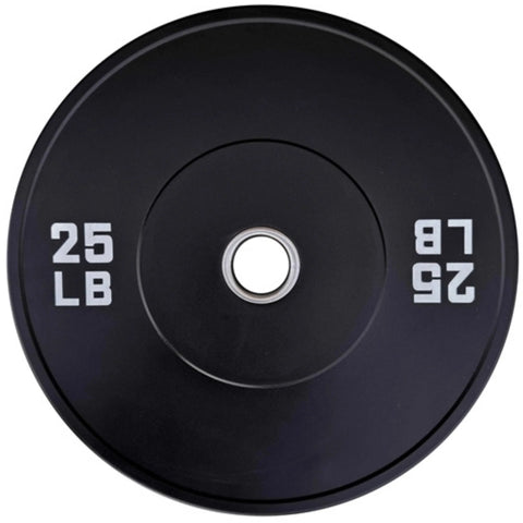 French Fitness Olympic Black Bumper Plate Set 190 lbs - Blank (New)