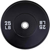 French Fitness Olympic Black Bumper Plate Set 230 lbs - Blank (New)