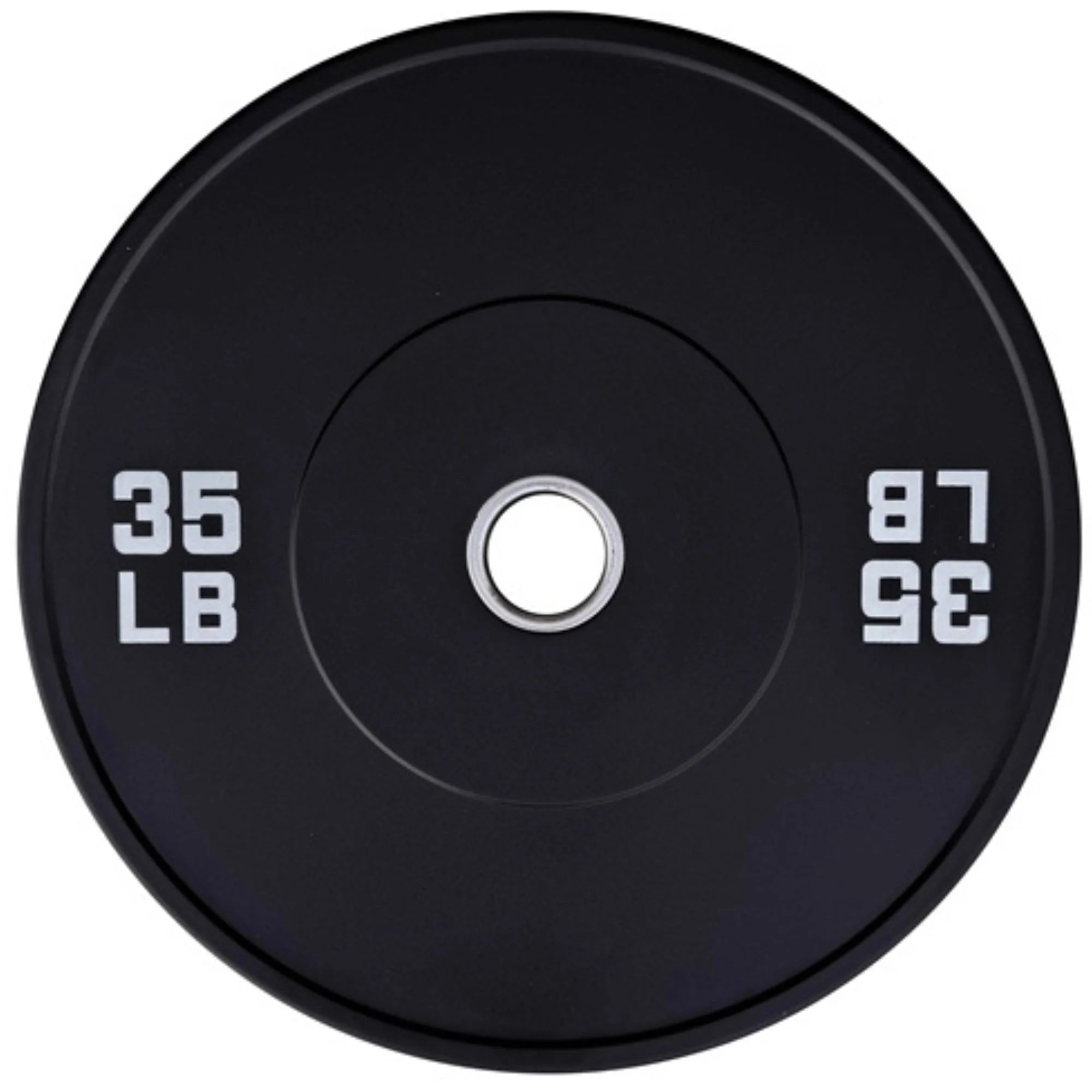 French Fitness Olympic Black Bumper Plate Set 230 lbs - Blank (New)