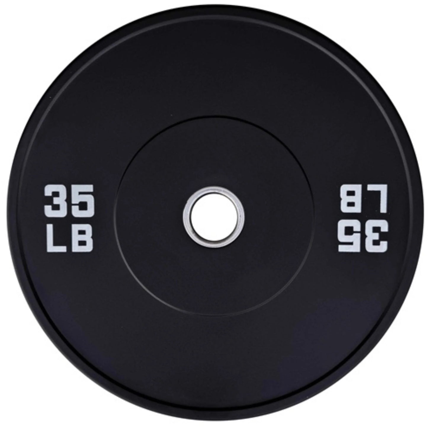 French Fitness Olympic Black Bumper Plate Set 230 lbs - Blank (New)