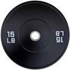 French Fitness Olympic Black Bumper Plate Set 260 lbs - Blank (New)