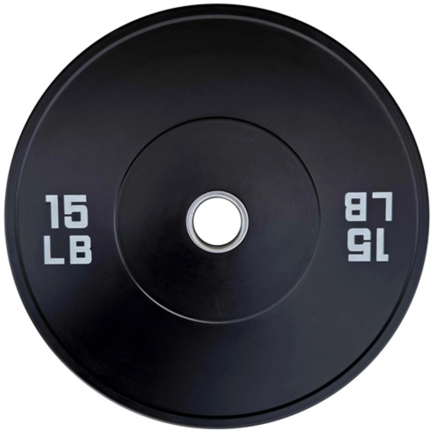 French Fitness Olympic Black Bumper Plate Set 260 lbs - Blank (New)