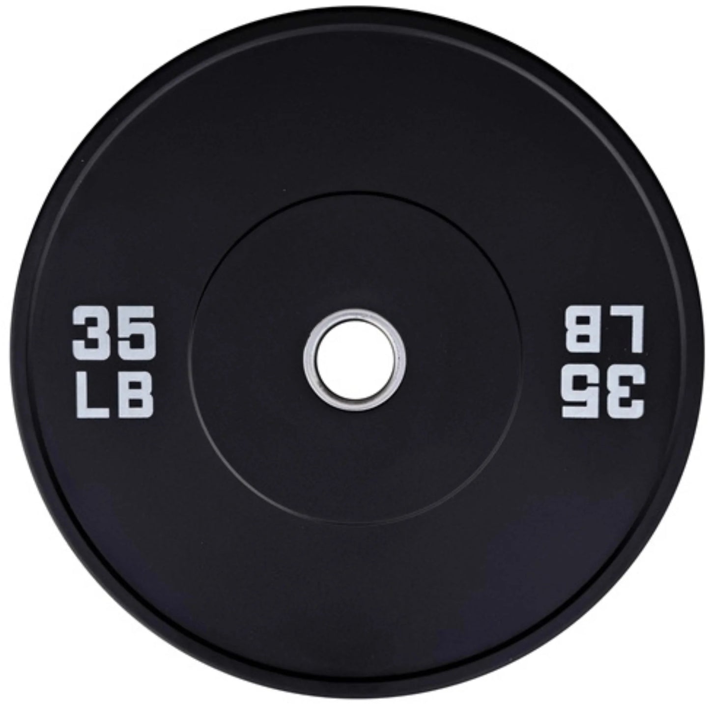 French Fitness Olympic Black Bumper Plate Set 260 lbs - Blank (New)