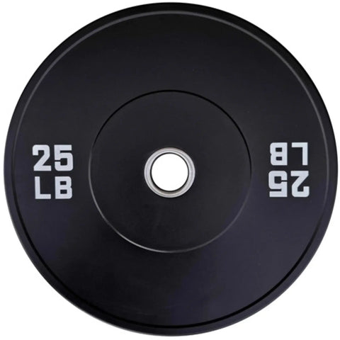 French Fitness Olympic Black Bumper Plate Set 340 lbs - Blank (New) Image 3