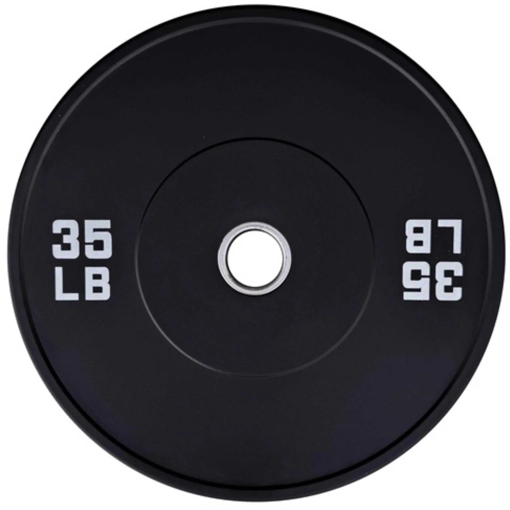 French Fitness Olympic Black Bumper Plate Set 340 lbs - Blank (New)
