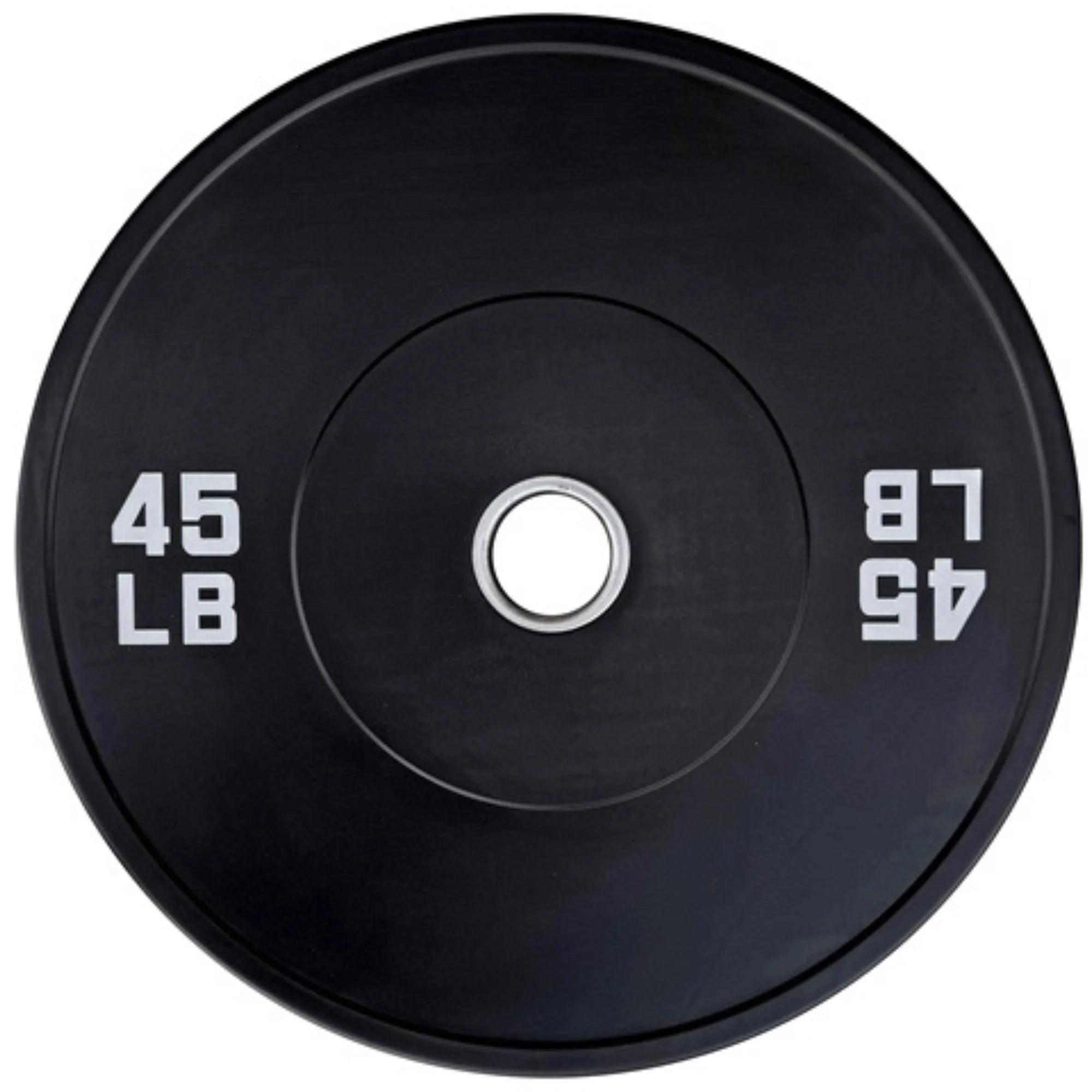 French Fitness Olympic Black Bumper Plate Set 340 lbs - Blank (New)
