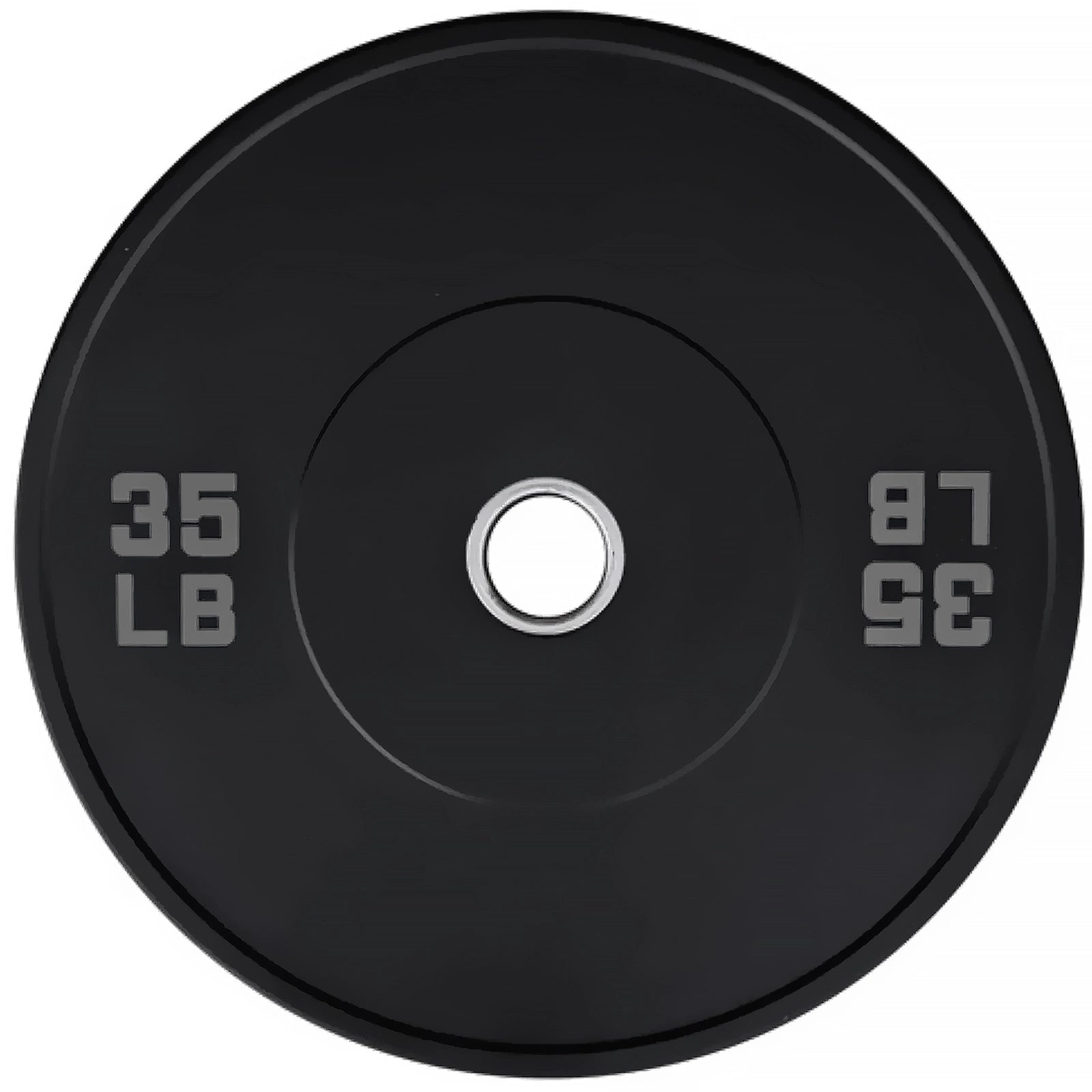 French Fitness Olympic Black Bumper Plate Set 230 lbs - Blank (New)