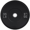 French Fitness Olympic Black Bumper Plate Set 320 lbs - Blank (New)