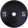 French Fitness Olympic Black Bumper Plate Set 370 lbs - Blank (New)